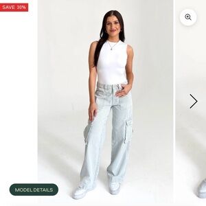 NWT Grey bandit striped cargo pants Size XXXL WALK ON BY JEANS